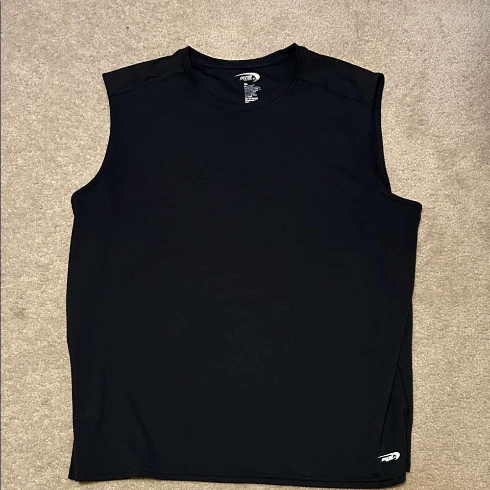 MTA Sport Black Sleeveless Tank Top